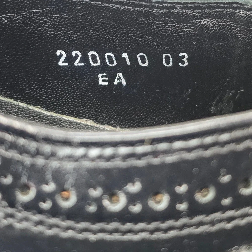 Florsheim Lexington Wingtip Oxford Mens 11 B Black Leather Brogue Dress Shoes